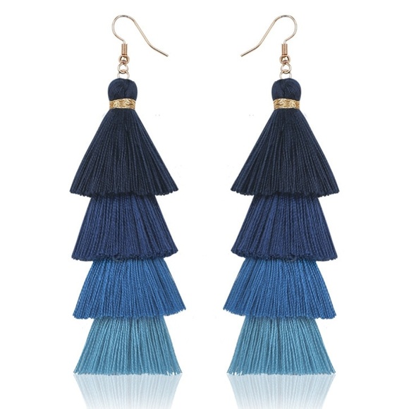 Jewelry - Ombre Tassel Fringe Earrings